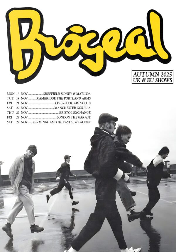 BROGEAL Tuesday Paper Club 2025 UK Tour Poster