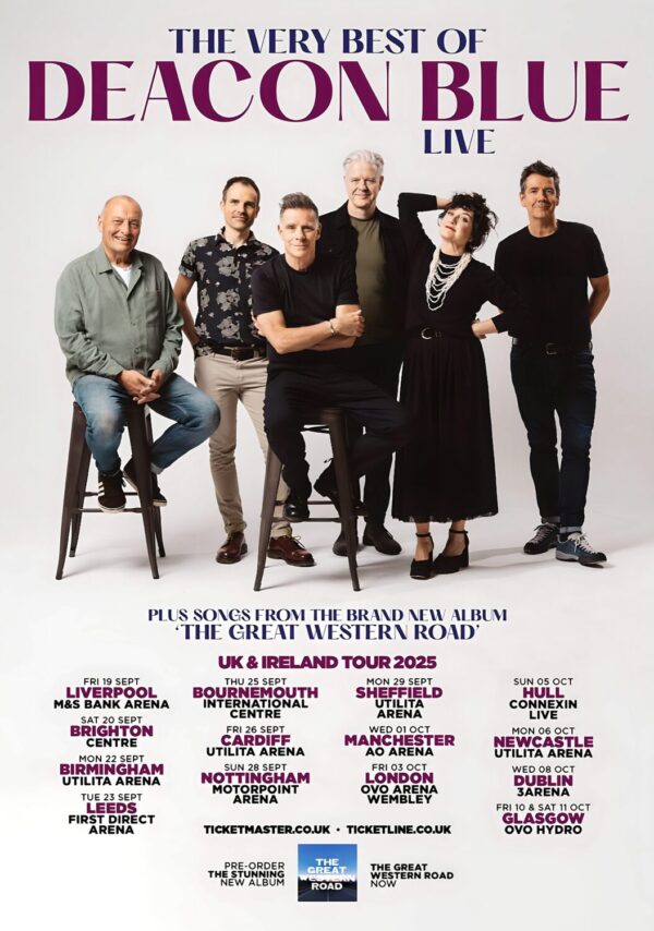 DEACON BLUE The Very Best Of 2025 Live UK & Ireland Tour Poster