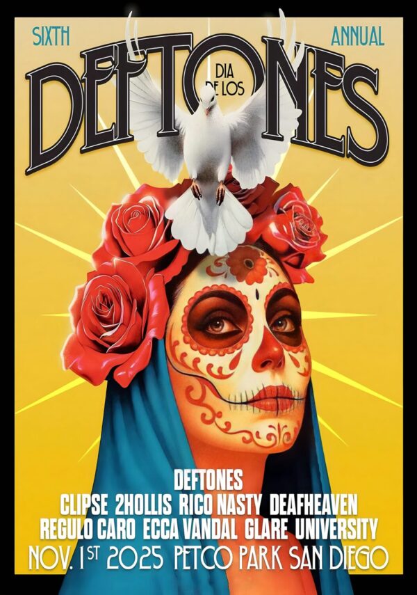 DEFTONES Private Music 2025 Tour: Dia De Los Deftones - Nov 1st 2025 Poster