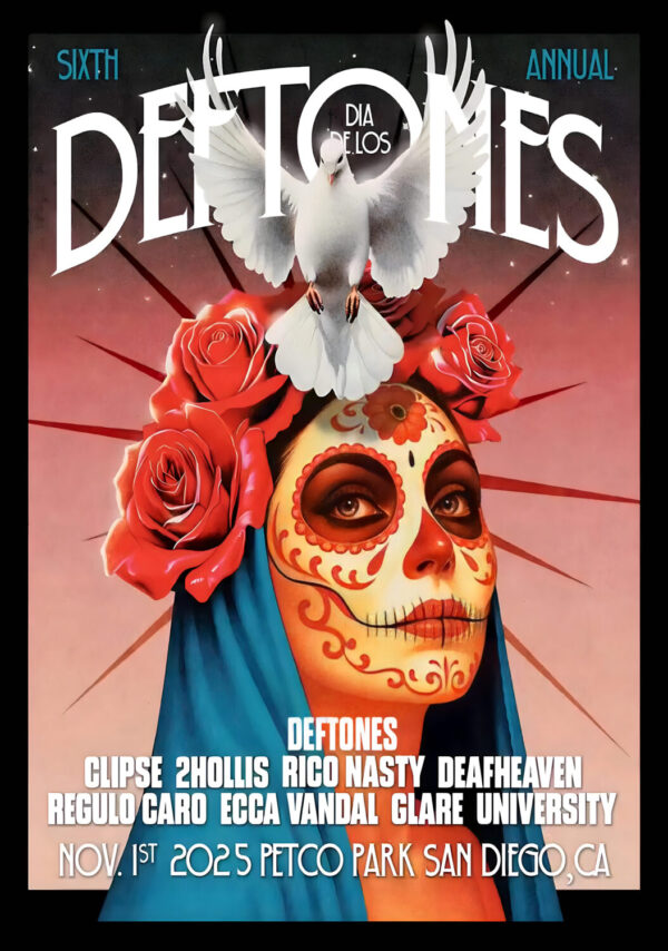 DEFTONES Private Music 2025 Tour: Dia De Los Deftones - Nov 1st 2025 Poster