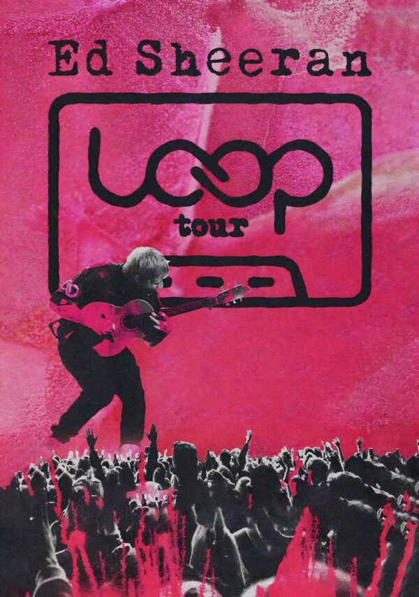 ED SHEERAN Loop 2025 World Tour Poster