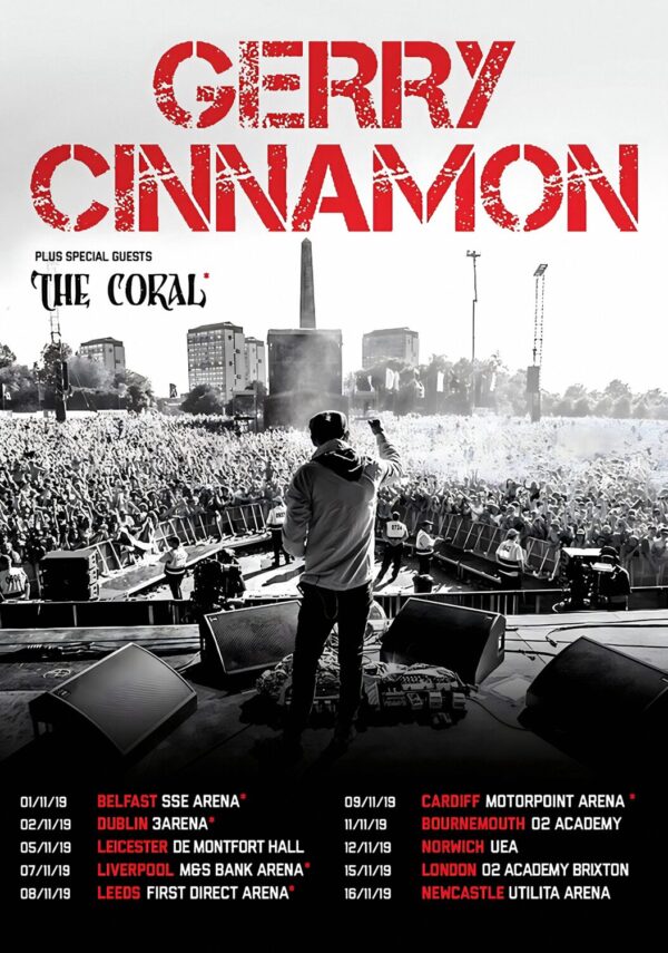 GERRY CINNAMON The Bonny 2019 UK Tour Poster