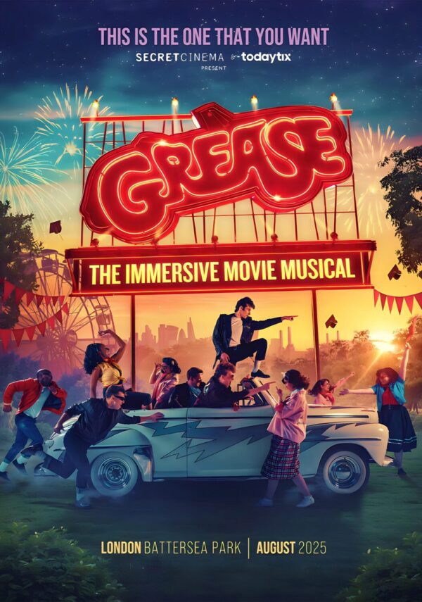 GREASE (The Musical) Immersive Musical 2025: LONDON Musical West End Broadway Play Poster