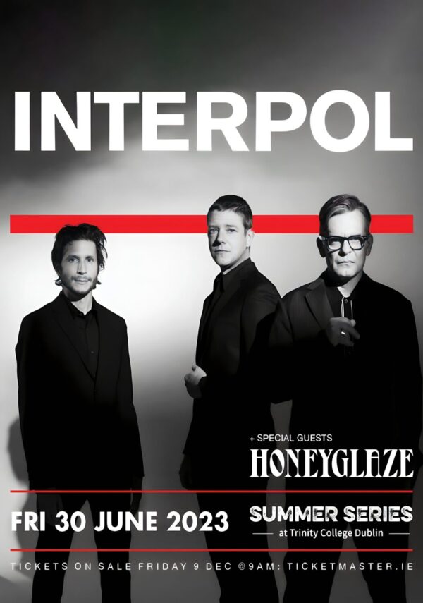 INTERPOL (band) Live 2023 Tour: DUBLIN Summer Series Poster Print