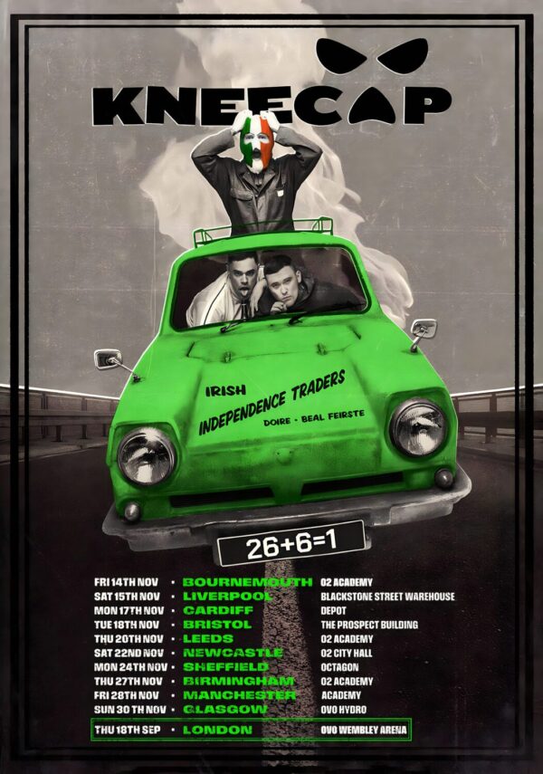 KNEECAP (band) Irish Independence Traders 2025 Tour Poster