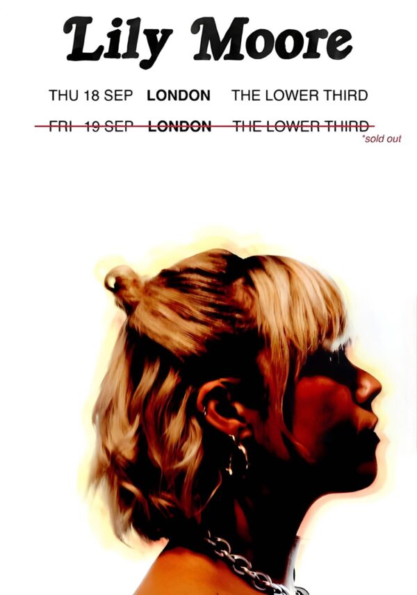 LILY MOORE Live 2025 UK Tour: LONDON The Lower Third Poster