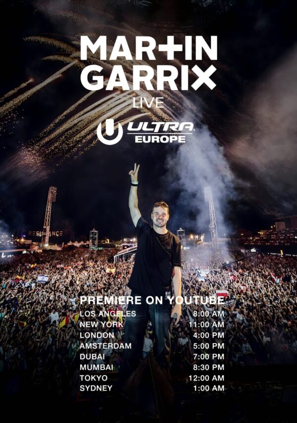 MARTIN GARRIX Inside Our Hearts 2025 UK & Europe Tour Poster