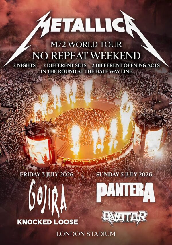 METALLICA M72 World Tour: LONDON Stadium Poster
