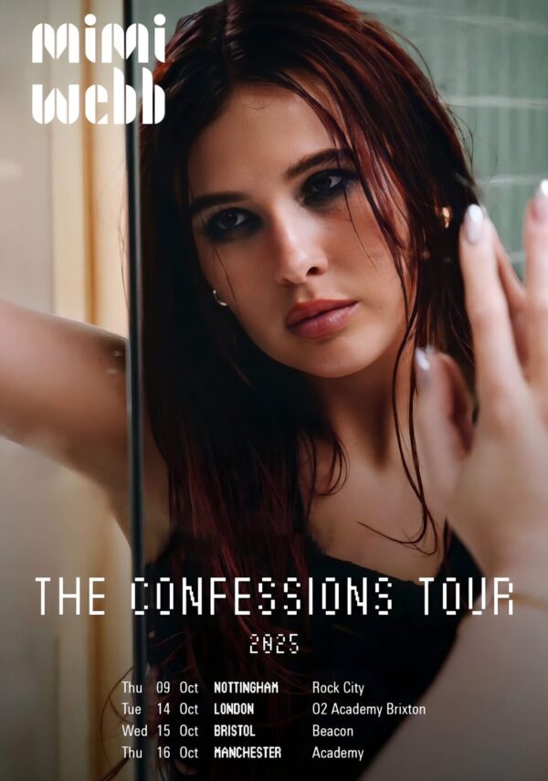 MIMI WEBB The Confessions 2025 UK Tour Poster