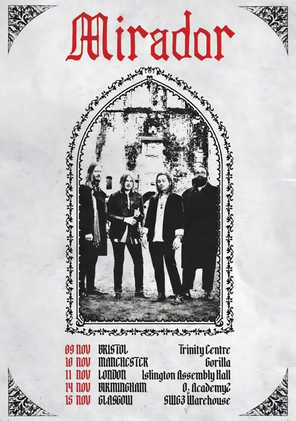 MIRADOR (band) Chapel 2025 UK Tour Poster
