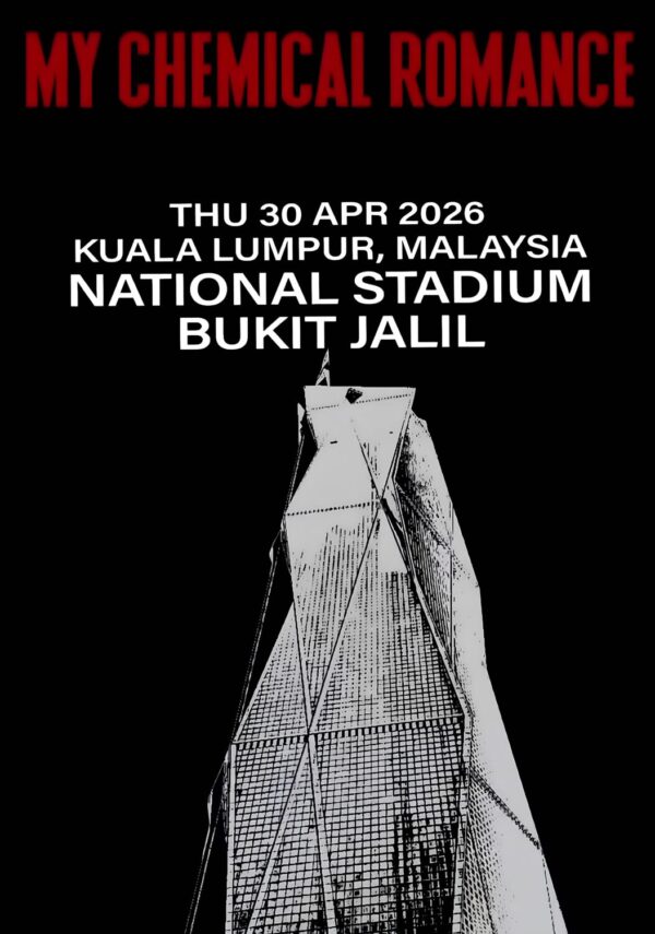 MY CHEMICAL ROMANCE South East Asia 2026 Tour: KUALA LUMPAR National Stadium Poster