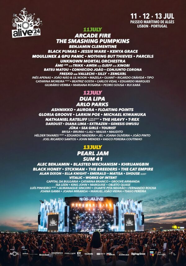 NOS ALIVE 2024 Festival Line Up Poster Print