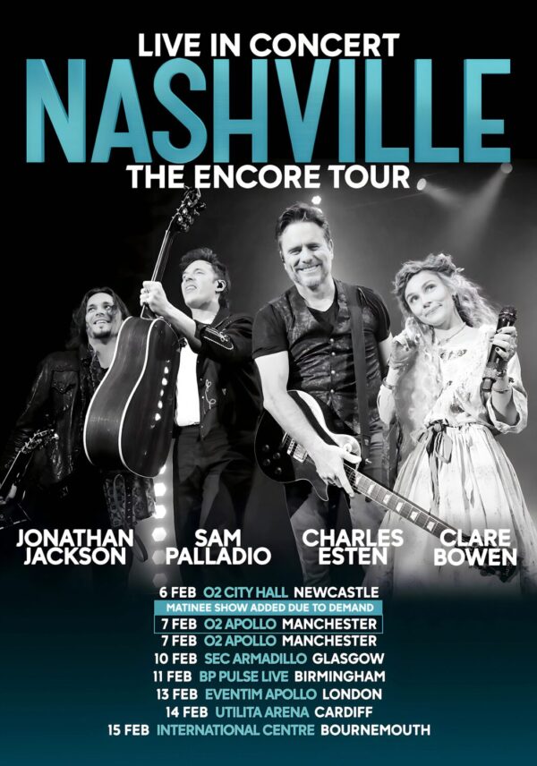 NASHVILLE Live In Concert Encore 2026 UK Arena Tour Poster