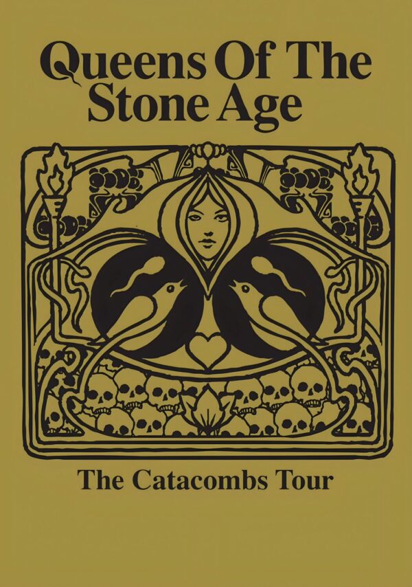QUEENS OF THE STONE AGE The Catacombs 2025 Tour Poster