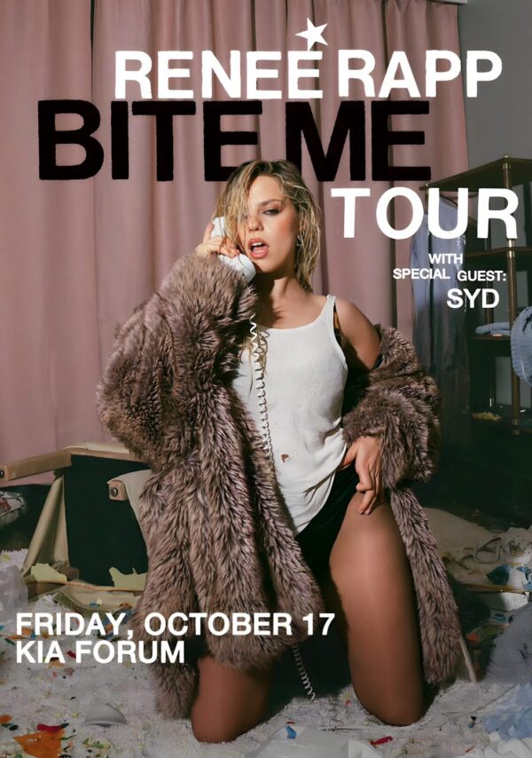 RENEE RAPP Bite Me 2025 Tour: LOS ANGELES Kia Forum Poster