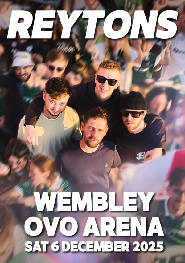 REYTONS (band) Guilt Trip 2025 UK Tour: LONDON Wembley OVO Arena Poster