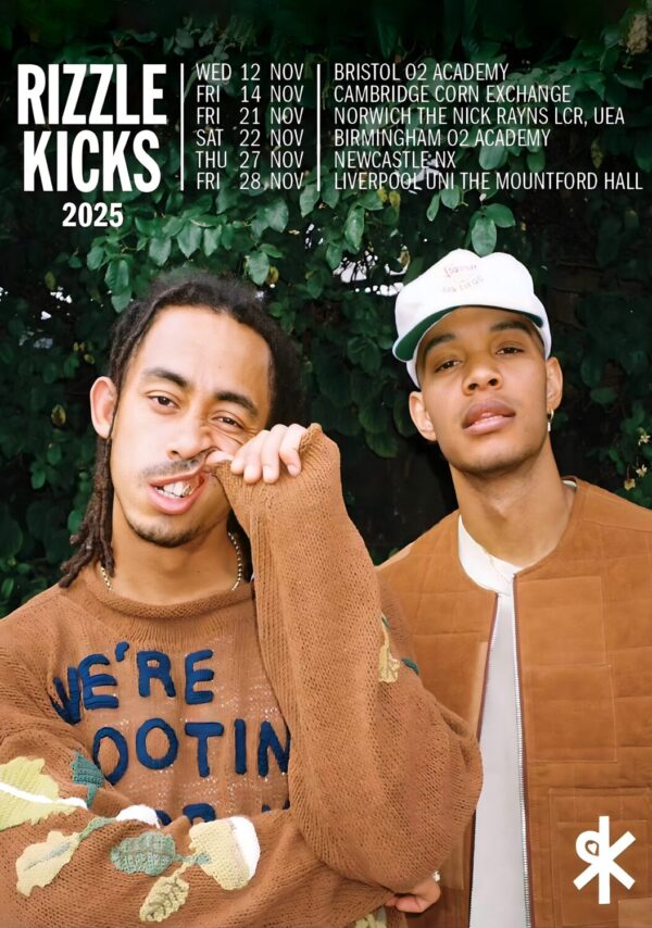 RIZZLE KICKS Competition Is For Losers 2025 UK Tour Poster