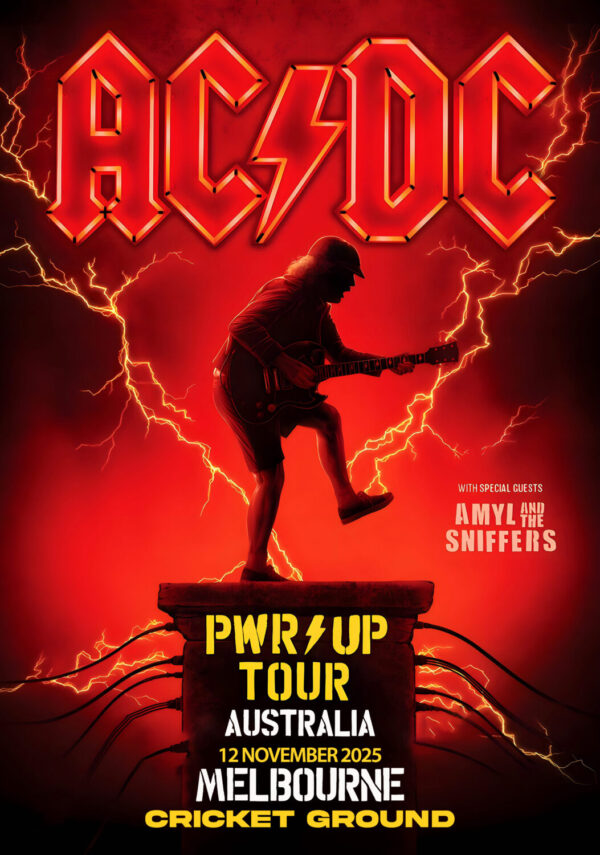 AC/DC Power Up (PWR UP) Australia 2025 Tour: MELBOURNE Cricket Ground Poster