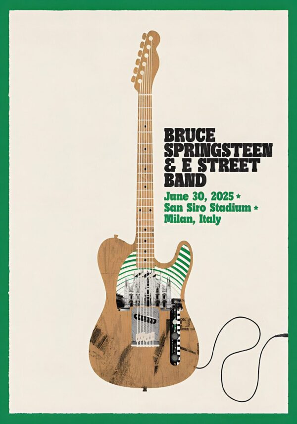 BRUCE SPRINGSTEEN & E Street Band 2025 World Tour: MILAN San Siro Stadium - 30 June 2025 Poster Print