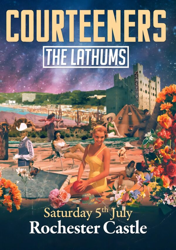 COURTEENERS Pink Cactus Cafe 2025 Summer Tour: ROCHESTER Castle Poster