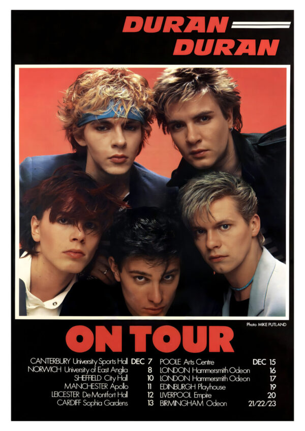 DURAN DURAN Live 1981 UK Tour Poster Print