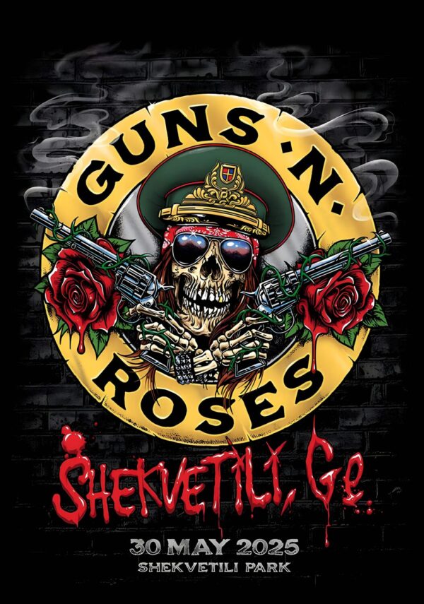 GUNS N ROSES Because What You Want 2025 Tour SHEKVETILI Park Poster Print