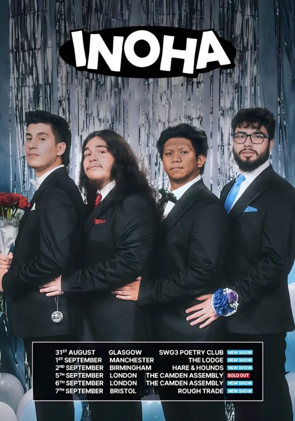 INOHA (band) Chance 2 Dance 2025 UK Tour Poster