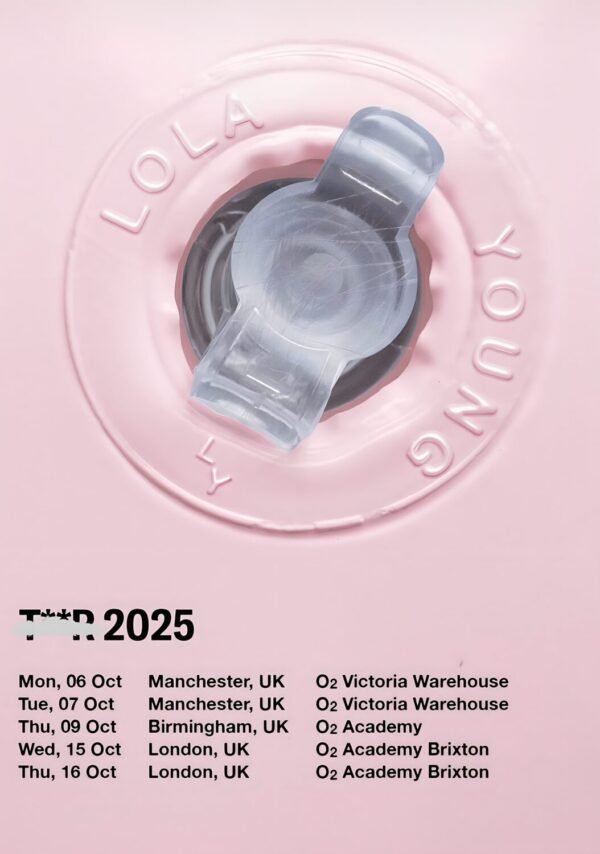 LOLA YOUNG I'm Only F**king Myself 2025 UK Tour Poster