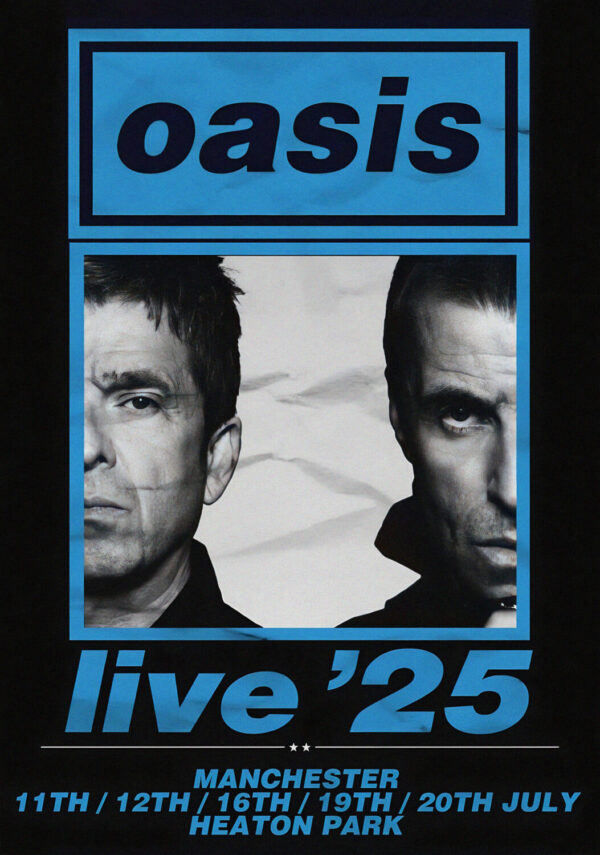 OASIS live '25 UK Tour: MANCHESTER Heaton Park July - September 2025 Poster Print
