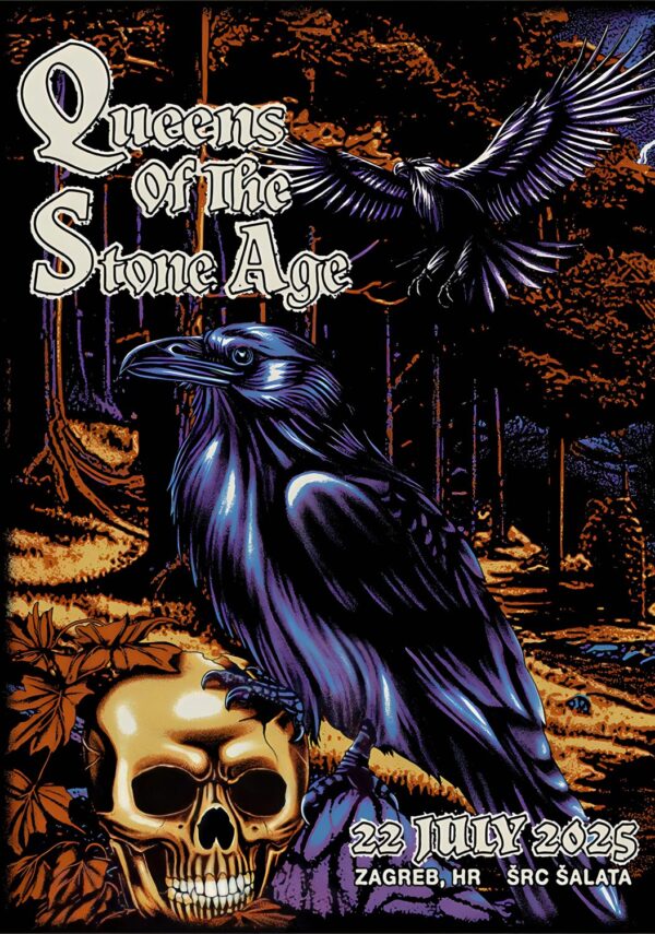 QUEENS OF THE STONE AGE End of Nero 2025 Tour: ZAGREB, SRC Salata Poster