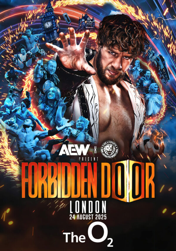 AEW Forbidden Door: LONDON The O2 Arena Wrestling 2025 Poster Print