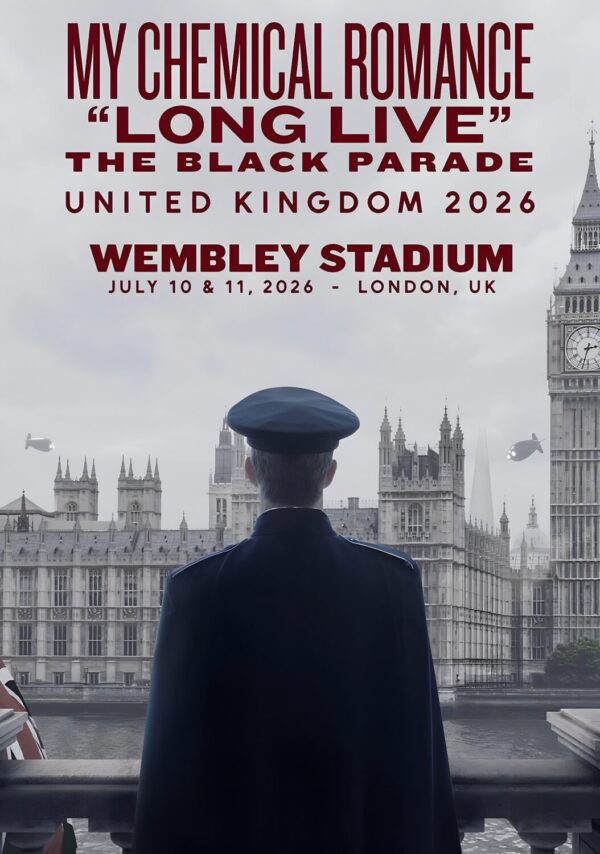 MY CHEMICAL ROMANCE Long Live The Black Parade 2026 Tour: LONDON Wembley Stadium Poster Print