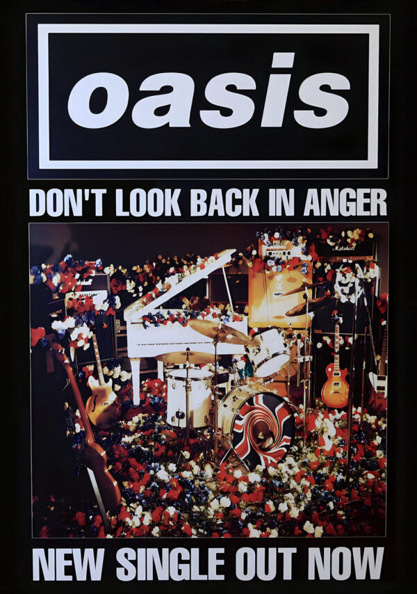 OASIS Don't Look Back In Anger - The Single Artwork Poster Print