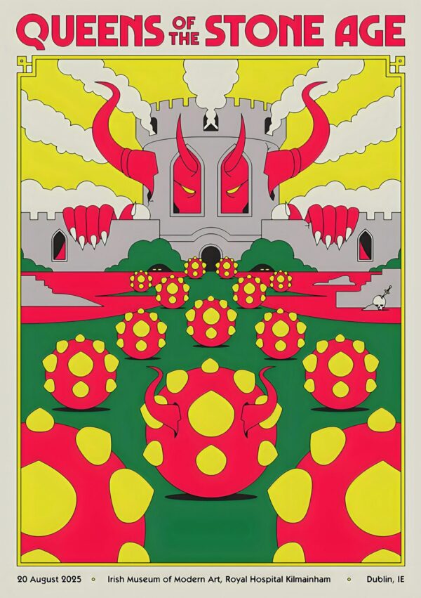 QUEENS OF THE STONE AGE End Is Nero 2025 Tour: DUBLIN Royal Hospital Kilmainham Poster Print