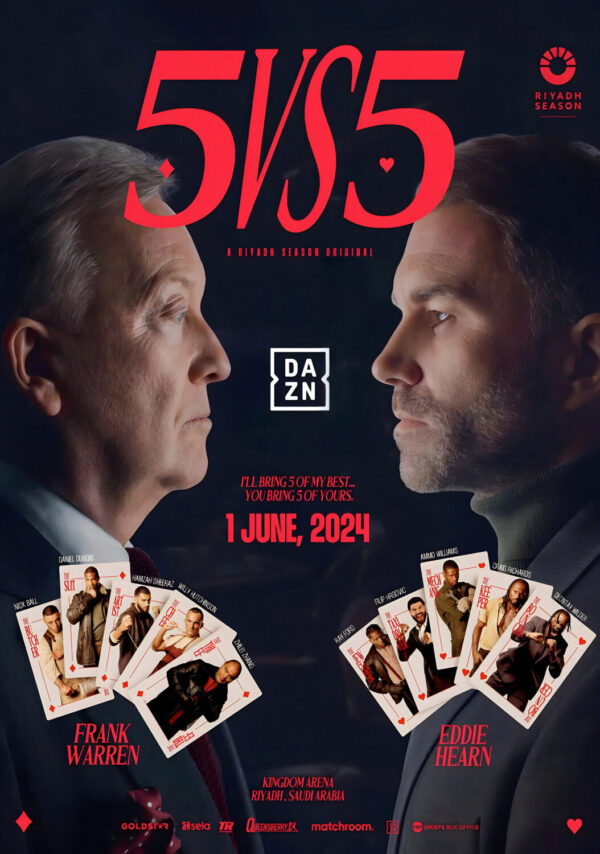 5v5 Matchroom vs. Queensbury Boxing - Frank Warren vs. Eddie Hearn 2024 Boxing Fight Poster Print