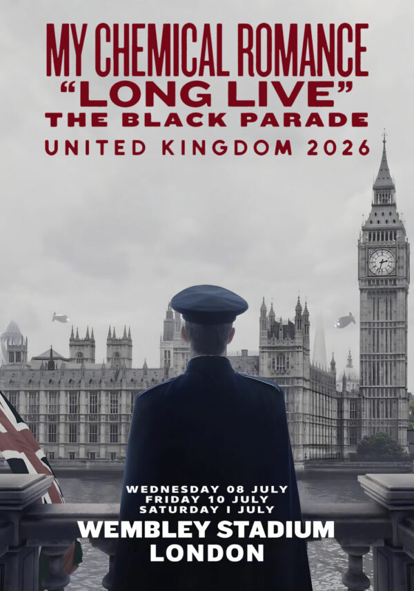 MY CHEMICAL ROMANCE Long Live The Black Parade 2026 Tour: LONDON Wembley Stadium Poster Print