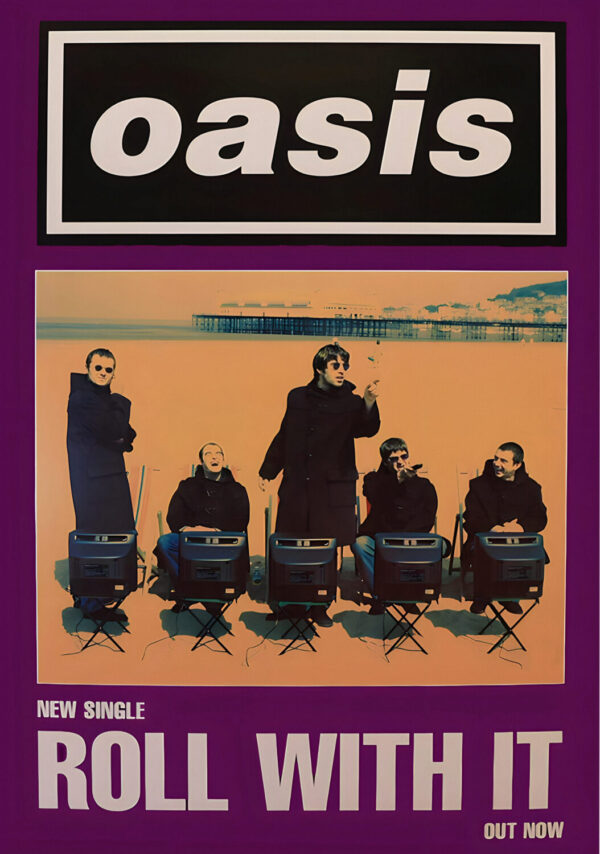 OASIS Roll With It - The Single Artwork Poster Print