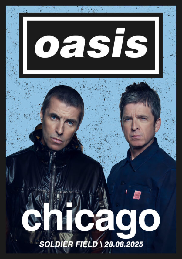 OASIS live '25 North America Tour CHICAGO Soldier Field - 28 August 2025 Poster Print