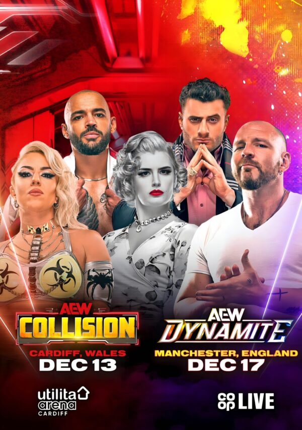 AEW Wrestling 2025 Dynamite - Collision: CARDIFF - MANCHESTER Poster