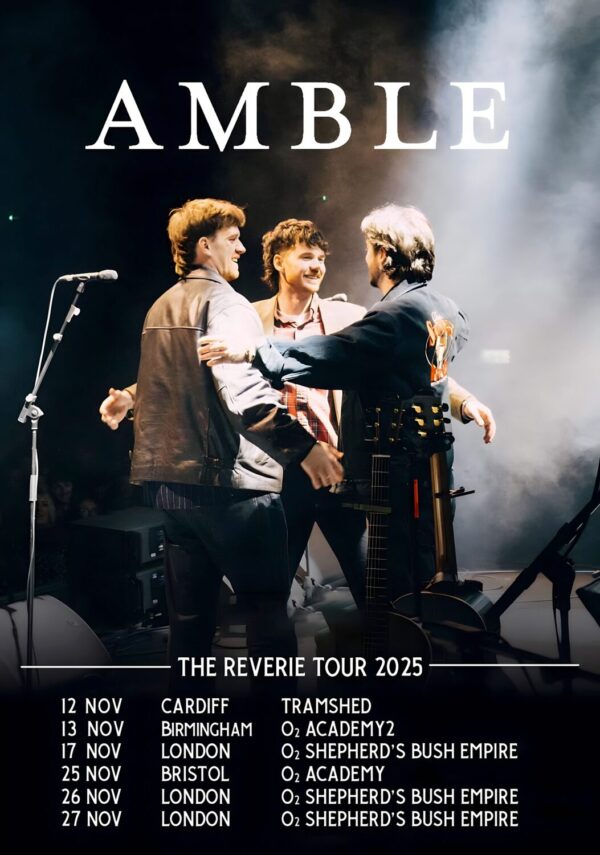 AMBLE (band) The Reverie 2025 UK Tour Poster