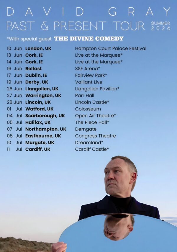 DAVID GRAY Past & Present 2026 Summer Tour Poster