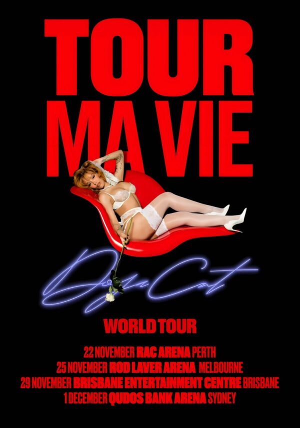 DOJA CAT Ma Vie 2025 Austrlia Tour Poster