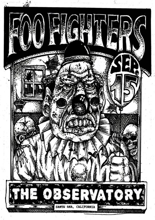 FOO FIGHTERS Live 2025 Tour SANTA ANA The Observatory Poster Print