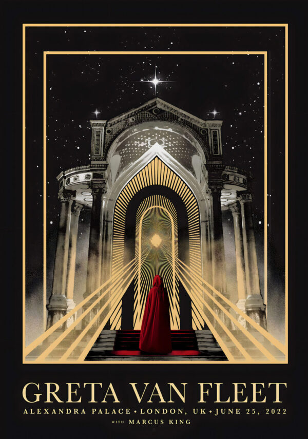 GRETA VAN FLEET The Battle at Garden's Gate 2022 UK Tour: LONDON Alexandra Palace Poster