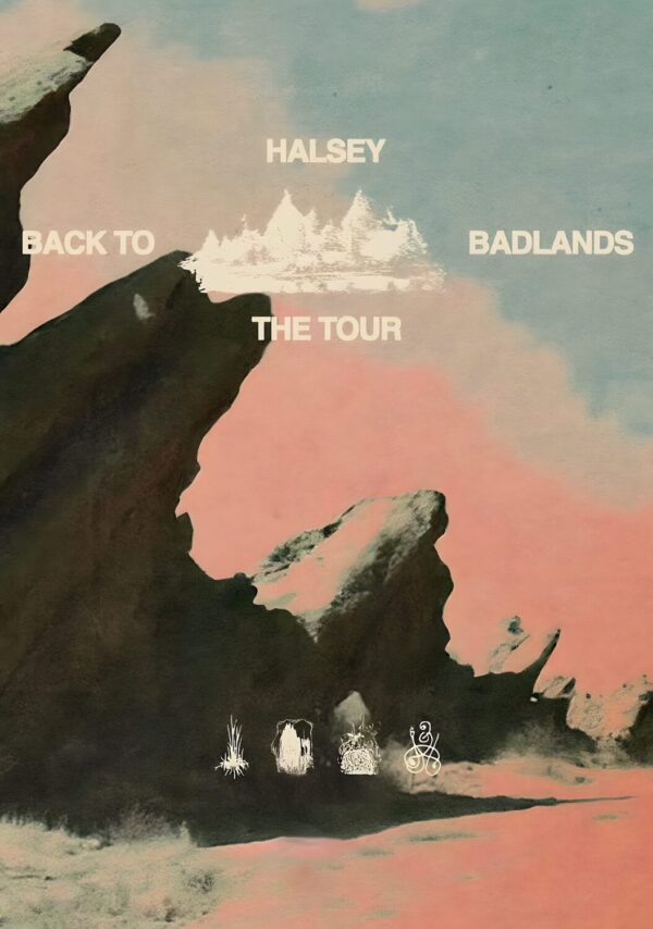 HALSEY (singer) Back To Badlands 2025-2026 Anniversary Tour Poster