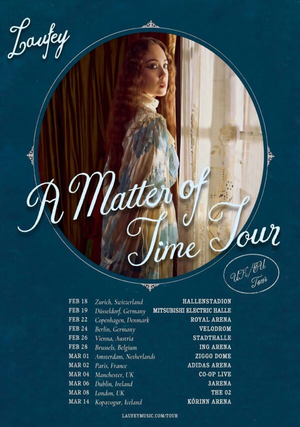 LAUFEY A Matter Of Time 2026 Europe - UK - Ireland Tour Poster