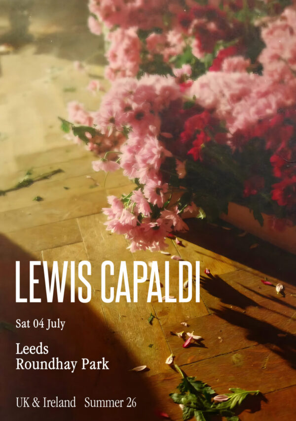 LEWIS CAPALDI Songs I’ll Never Forget 2026 UK Tour LEEDS Roundhay Park Festival Poster Print