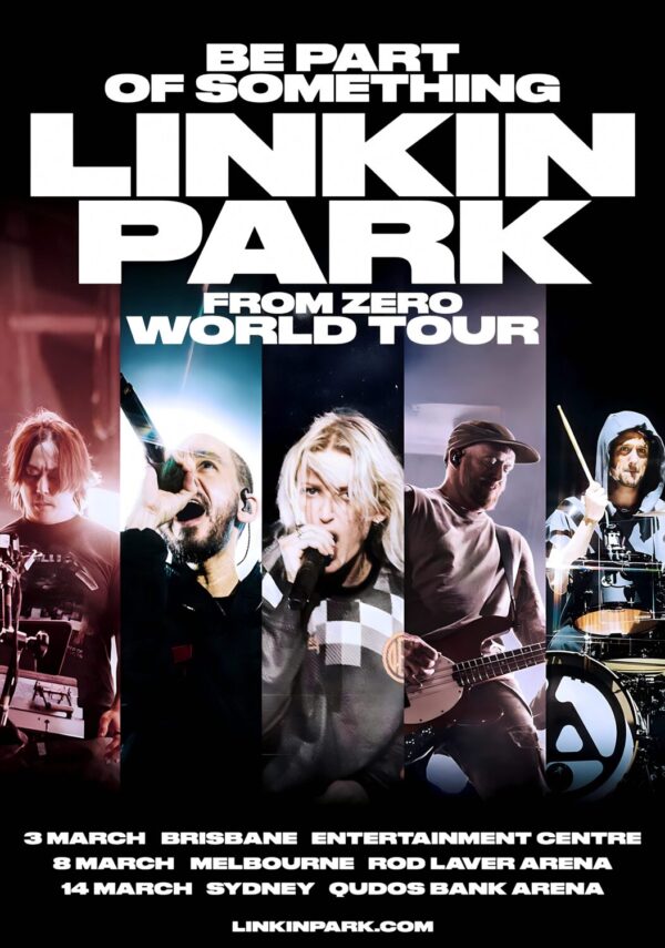 LINKIN PARK From Zero 2026 Australia Tour Poster