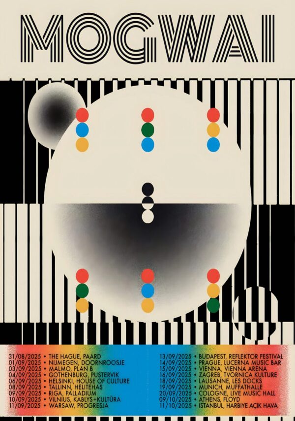 MOGWAI Stream of Life 2025 European Tour Poster
