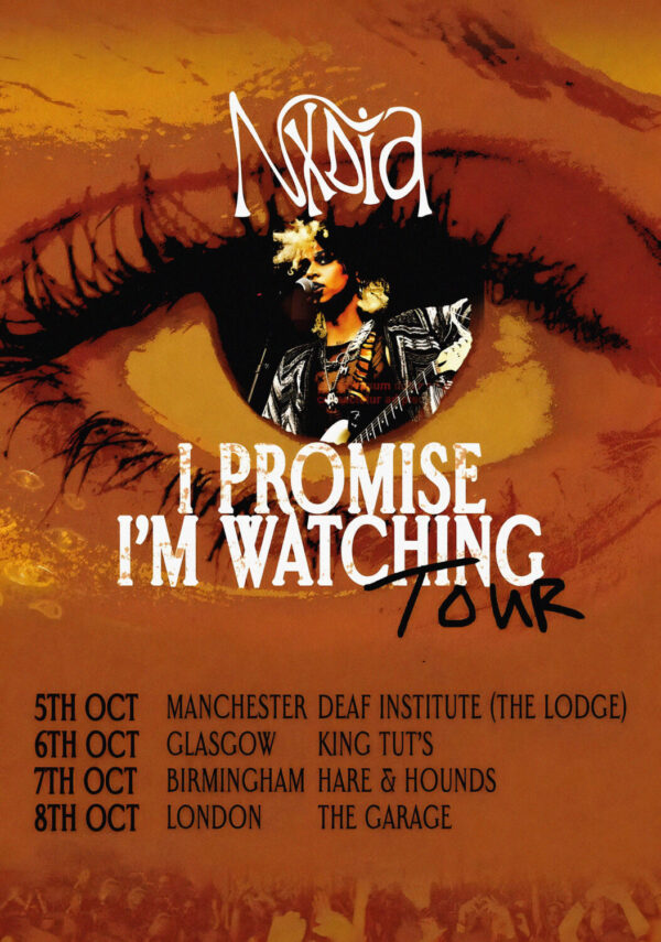 NXDIA I Promise I'm Watching 2025 UK Tour Poster